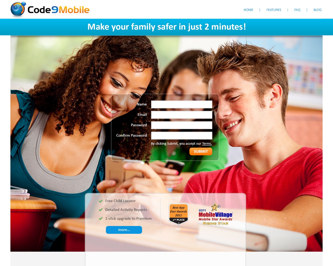 Landing page