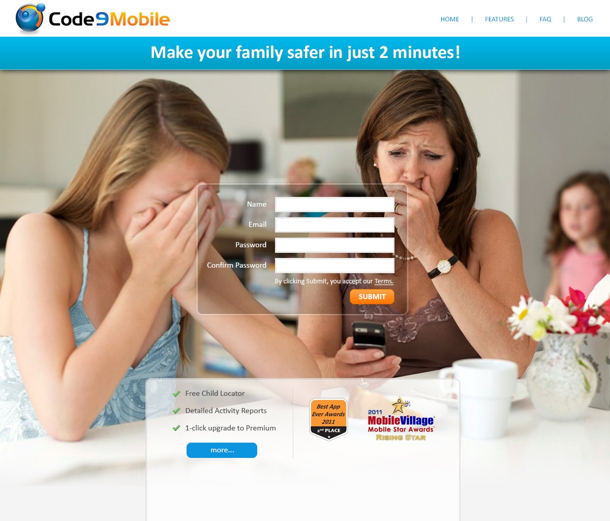 Landing page
